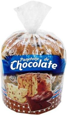 Embalagem Panetone de Chocolate 500 gramas com 100 unidades