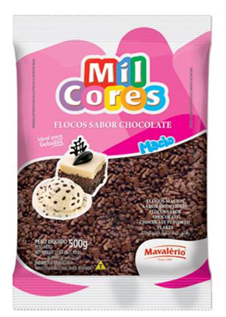 Flocos Macio Chocolate Mil Cores 500gr