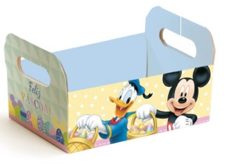 Caixote Cartão Páscoa Disney P 16x10,5x4,5