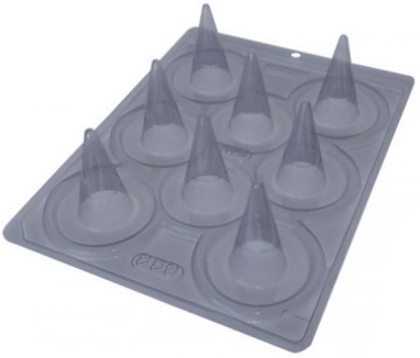 CD859 Forma Silicone Cone Médio