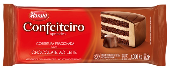 Chocolate Confeiteiro Leite Harald 1,05kg