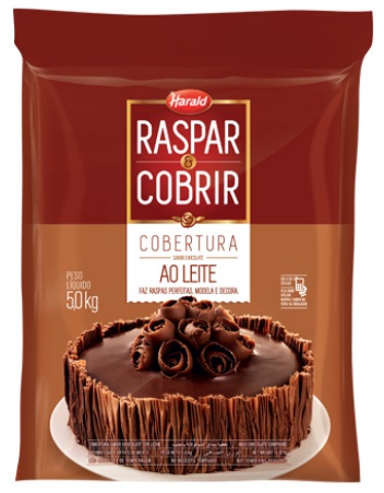 Chocolate Raspar e Cobrir Leite Harald 5kg