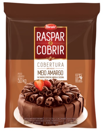 Chocolate Raspar e Cobrir Meio Amargo Harald 5kg