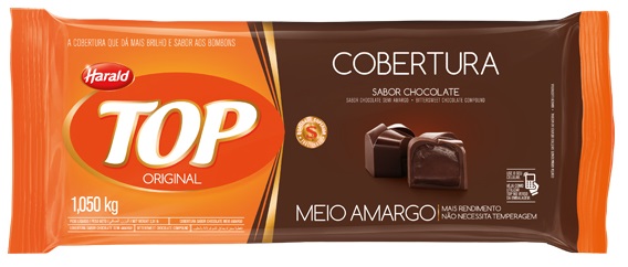 Chocolate Top Meio Amago Harald 1,05kg