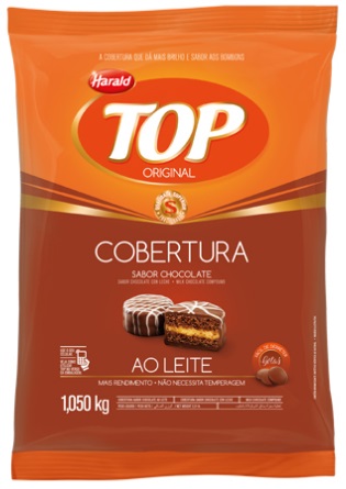 Chocolate Top Leite Moedas Harald 1,05kg