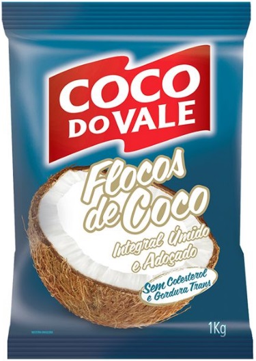 Coco Flocos Úmido Adoçado Do Vale 1kg