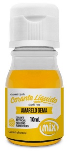 Corante Líquido Amarelo Gema Mix 10ml