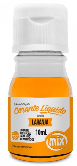 Corante Líquido Laranja Mix 10ml