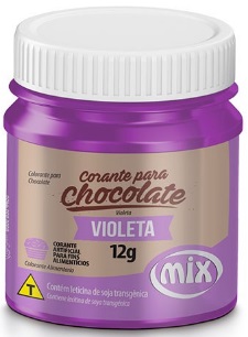 Corante para Chocolate Violeta Mix 12 gramas