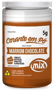 Corante Pó Marrom Chocolate Mix 5 gramas