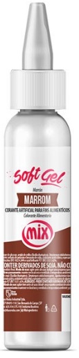 Corante Softgel Marrom Chocolate Mix 60 gramas