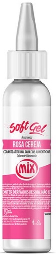 Corante Softgel Rosa Cereja Mix 60 gramas