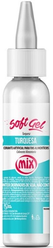 Corante Softgel Turquesa Mix 60 gramas