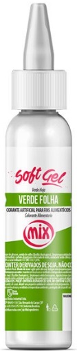 Corante Softgel Verde Folha Mix 60 gramas