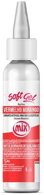 Corante Softgel Vermelho Morango Mix 60 gramas