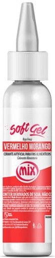 Corante Softgel Vermelho Morango Mix 25 gramas