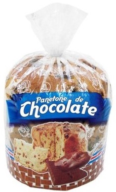 Embalagem Panetone de Chocolate 500 gramas unidade