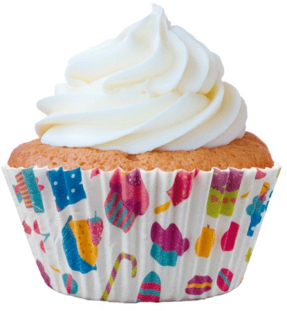 Forma Cupcake Mini Bolinho com 45 unidades