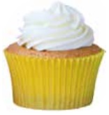 Forma Cupcake Amarelo Girassol com 45 unidades