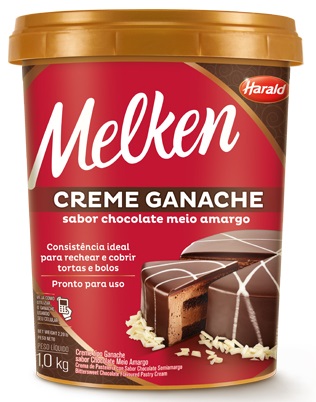 Ganache Chocolate Meio Amargo Melken 1kg