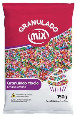 Granulado Macio Colorido Mix 150 gramas