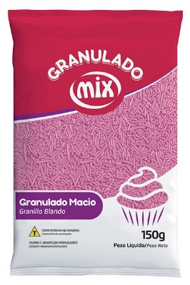 Granulado Macio Rosa Mix 150 gramas