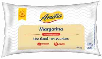 Margarina Amélia Uso Geral Sem Sal 1,010kg