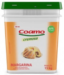 Margarina Coamo 80% Sem Sal 15kg