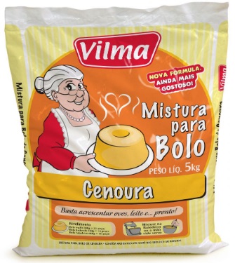 Mistura Bolo Vilma Cenoura 5kg