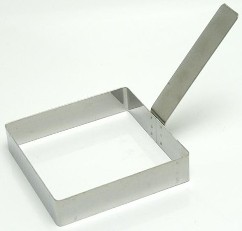 Modelador de Ovo Quadrado Inox 11x2,5cm