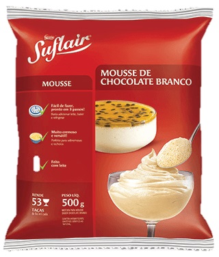 Mousse Chocolate Branco Nestlé 500 gramas