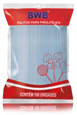 Palito para Pirulito Pequeno Azul com 100 unidades CD113