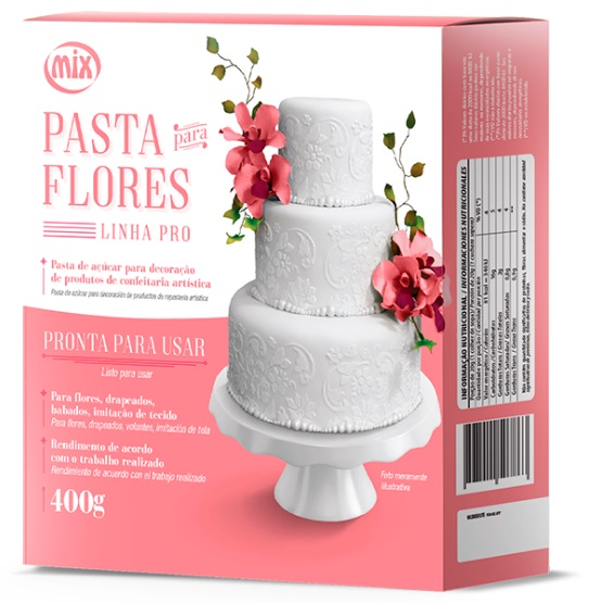 Pasta para Flores Mix 400 gramas