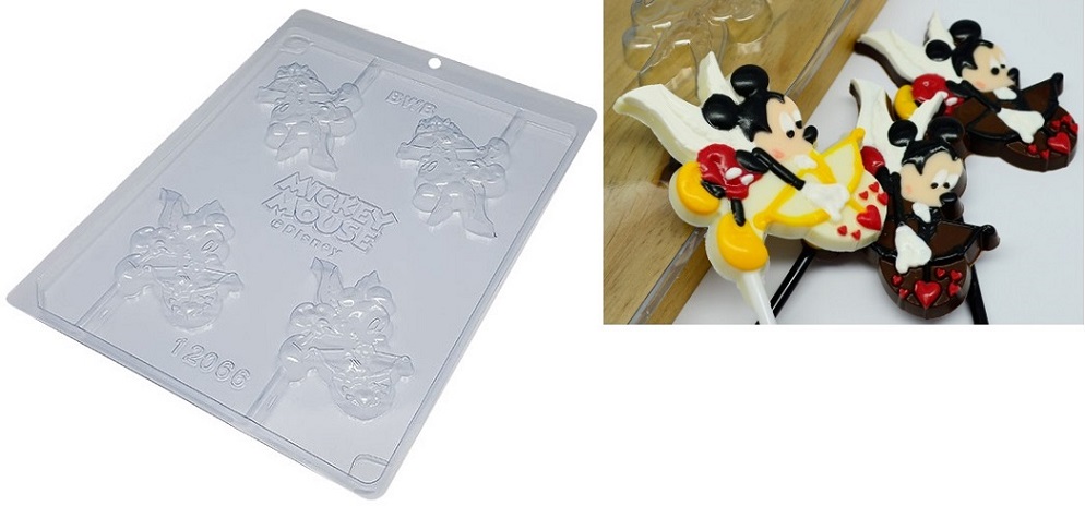 CD12066 Forma Acrílica Pirulito Mickey Cupido