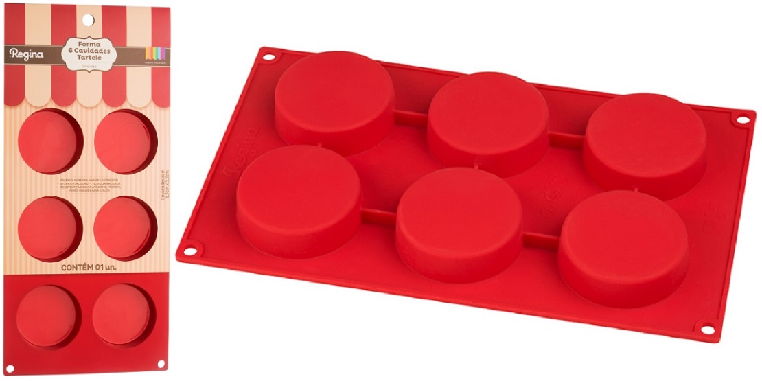 Forma Silicone 6 Cavidades Tartele