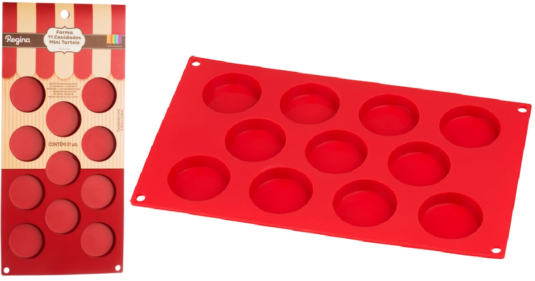 Forma Silicone 11 Cavidades Mini Tartele