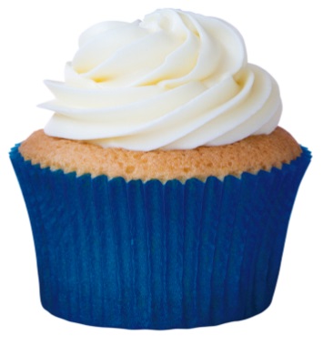 Forma Cupcake Azul Royal com 45 unidades