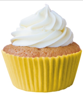 Forma Cupcake Mini Amarelo Girassol com 45 unidades