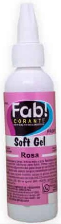 Corante Softgel Rosa FAB 25 gramas