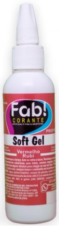 Corante Softgel Vermelho Rubi FAB 25 gramas