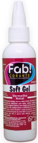 Corante Softgel Vermelho Natal FAB 60 gramas