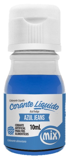 Corante Líquido Azul Jeans Mix 10ml