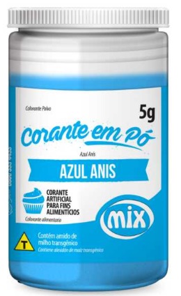 Corante Pó Azul Anis Mix 5 gramas