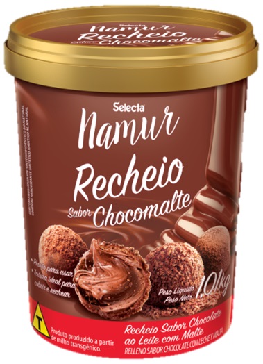 Recheio Namur Chocolate Ao Leite Com Malte 1,010kg