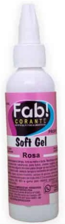 Corante Softgel Rosa FAB 60 gramas