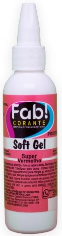 Corante Softgel Super Vermelho FAB 60 gramas