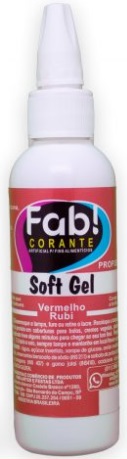 Corante Softgel Vermelho Rubi FAB 60 gramas