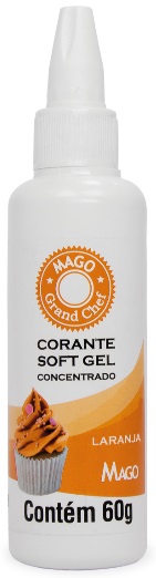 Corante Softgel Laranja Mago 60 gramas